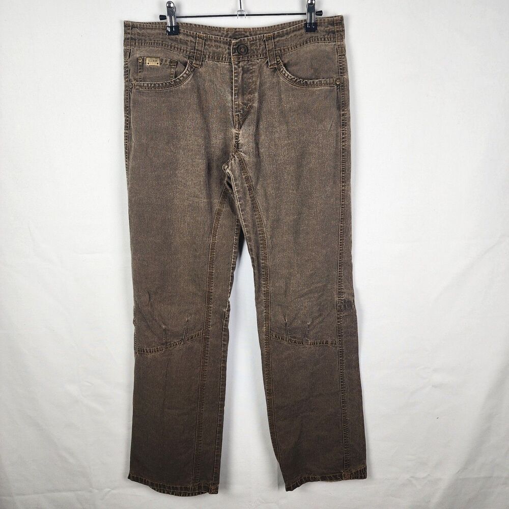 Kuhl RIOT Pants Heavy Duty Jeans Vintage Patina Wash‎ Outdoor Womens 8 Gorpcore